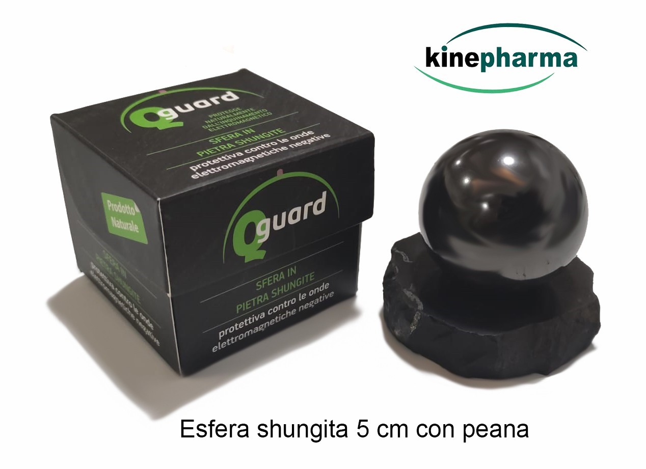 Esfera con peana de Shungita