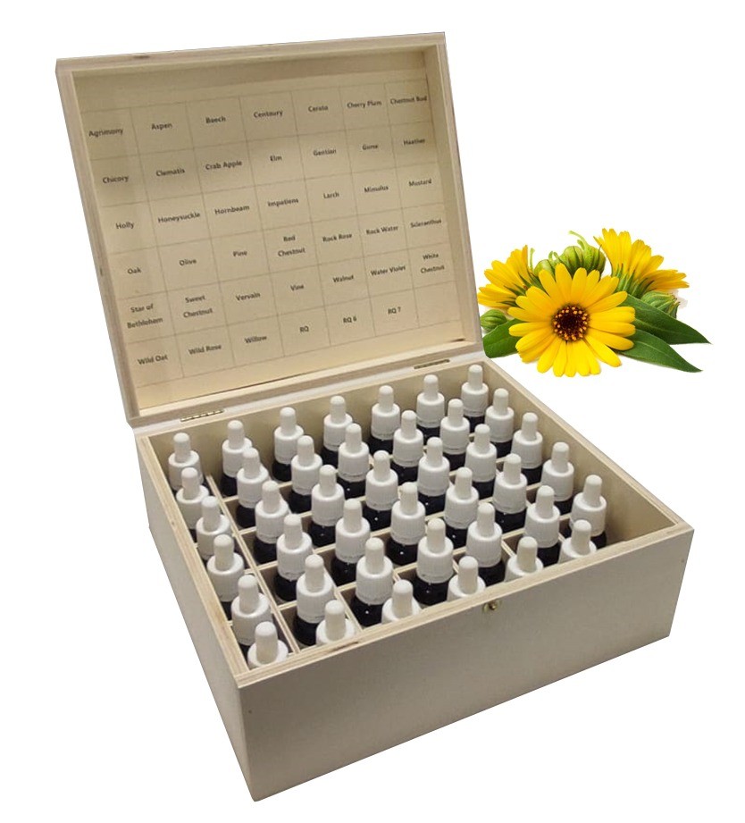 Set en madera flores de Bach 15ml