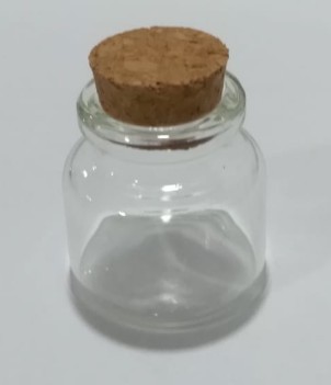 Pequeños frascos Cristal con tapones de corcho