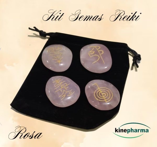 Kit Gemas Reiki Cuarzo Rosa