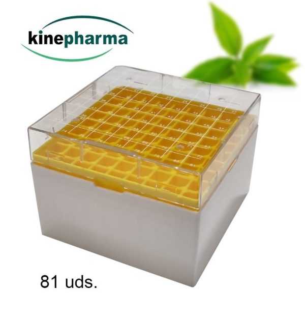 Caja de almacenamiento criogenico 81 uds (95mm)