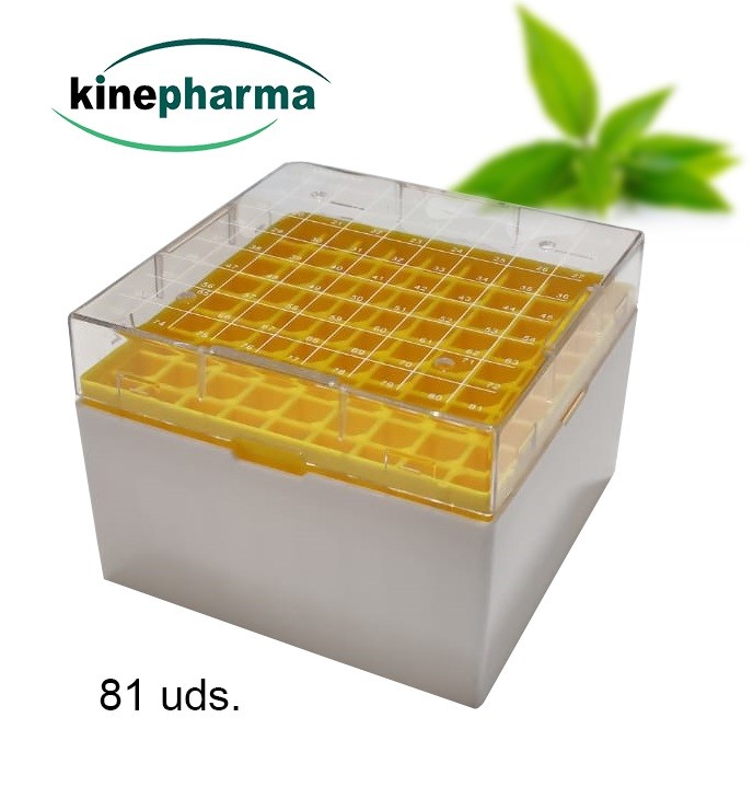 Caja de almacenamiento criogenico 81 uds (95mm)